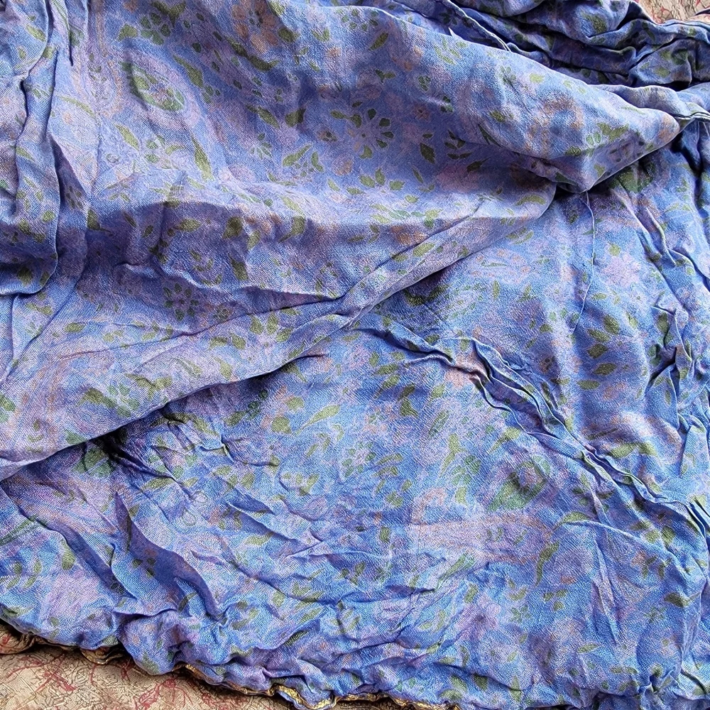 Reversible 100% Silk Wrap Around Pants - Picture 4 of 6